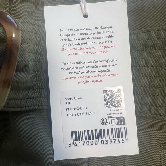 NWT Sezane Rome Short - Picture 6 of 6